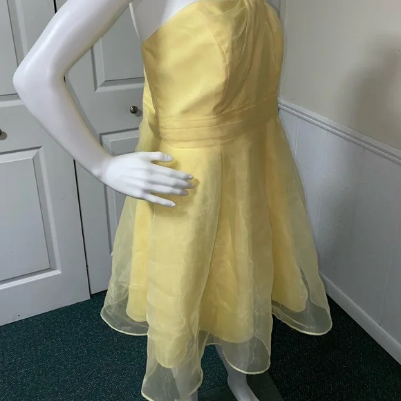 Size 14 David’s Bridal Yellow Dress - Picture 2 of 6